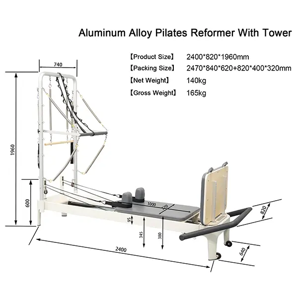 Blended Balance Pilates Reformer With Tower view 7