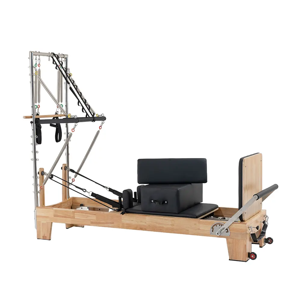 Oak Pilates Reformer With Tower