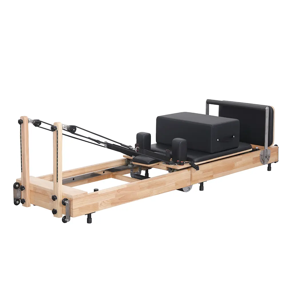 Oak Wood Foldable Pilates Reformer