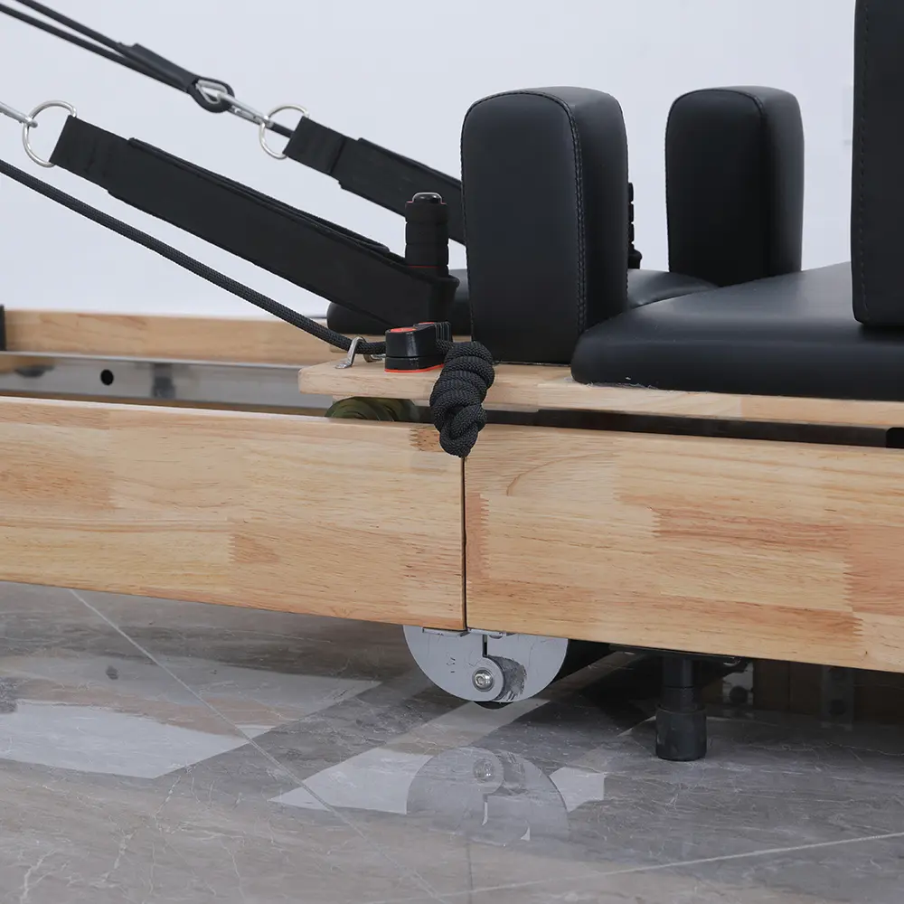 Oak Wood Foldable Pilates Reformer dimensions