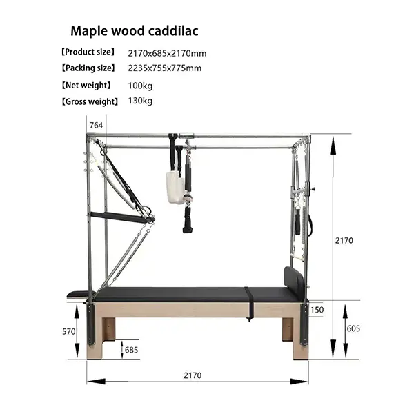 Top Maple Cadillac Trapeze dimensions and reference specifications